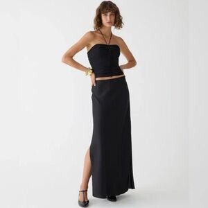 J.Crew Gwyneth long slip skirt